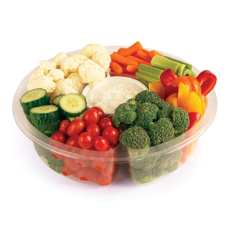 Veggie Carousel Fruit and Vegetable Platters Individual Trays