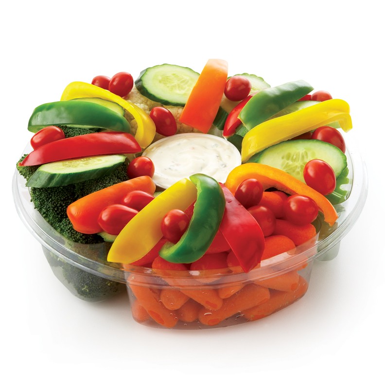 Veggie Carousel Fruit and Vegetable Platters Individual Trays